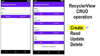 Android Studio Crud | Recyclerview Crud Operation |#1 | Insert Data Into Sqlite Database