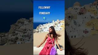 Itinerary of Santorini 🇬🇷 #greece #travel #island #santorini