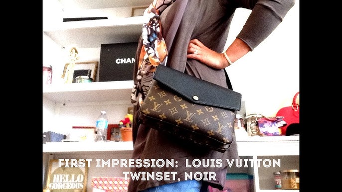 Authentic Louis Vuitton LV Twice Twinset Crossbody Bag in Black