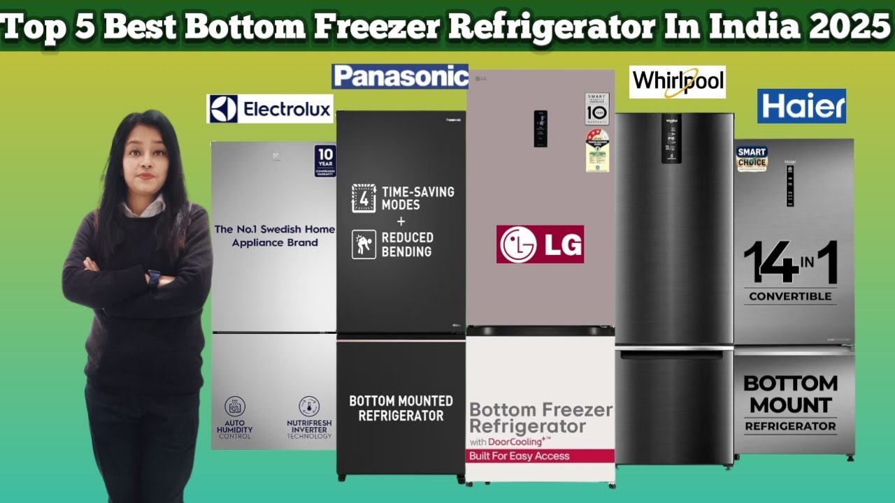 Top 5 Best Bottom Freezer Refrigerator In India 2025 / Best Double Door ...