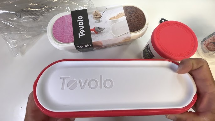 Tovolo 1.5 qt. White Glide-A-Scoop Ice Cream Tub, Insulated, Airtight Reusable  Freezer Container With Non-Slip Base 55002-000 - The Home Depot