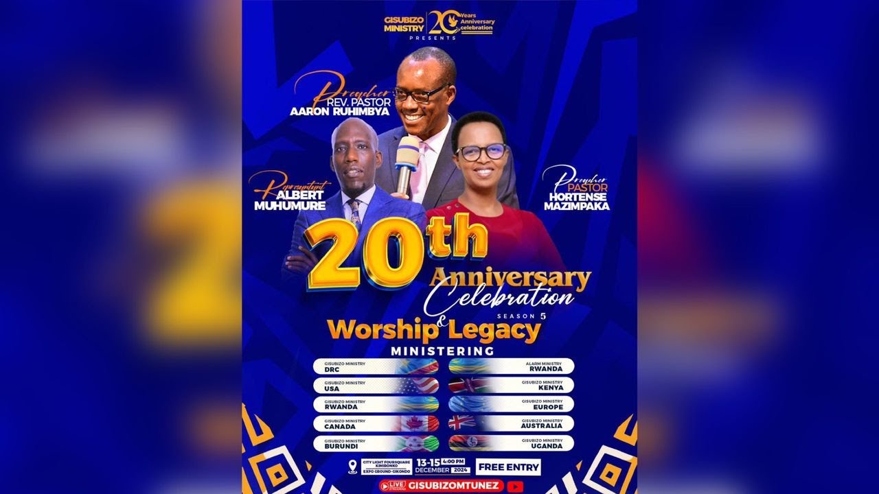 FOURSQUARE TV ||  GISUBIZO MINISTRIES 20TH ANNIVERSARY.1/12/2024