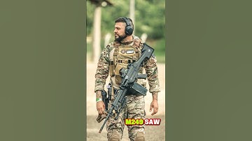 Thumbnail of 🇺🇸 M249 SAW – The Backbone of American Firepower . #history #shorts #viralvideo #ww2