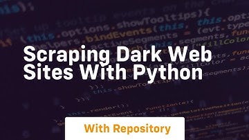 scraping dark web sites with python