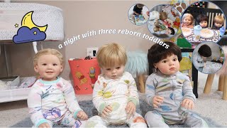 Night Routine With Three Reborn Toddlers | Sophia's Reborns