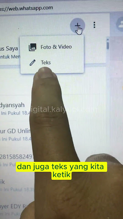 Pelajari cara membuat status WhatsApp dengan cepat dan mudah melalui WhatsApp Web. #WhatsAppWeb #WA