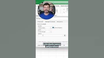 Permitir apenas números #excel #dashboard