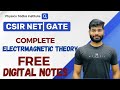 CSIR NET PHYSICS| GATE PHYSICS | complete electromagnetic theory notes by mukesh limba