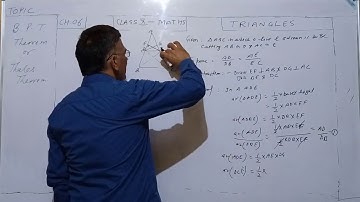 Basic Proportion Theorem ThalesTheorem Ch 06 Triangles Class 10 Maths Cbse Hbse  Ntse by Baljit Sir