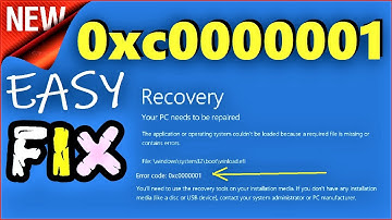 0xc000001 Fix Windows 10 | Your PC Couldn