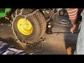 How to EASILY install tire chains on John Deere X370