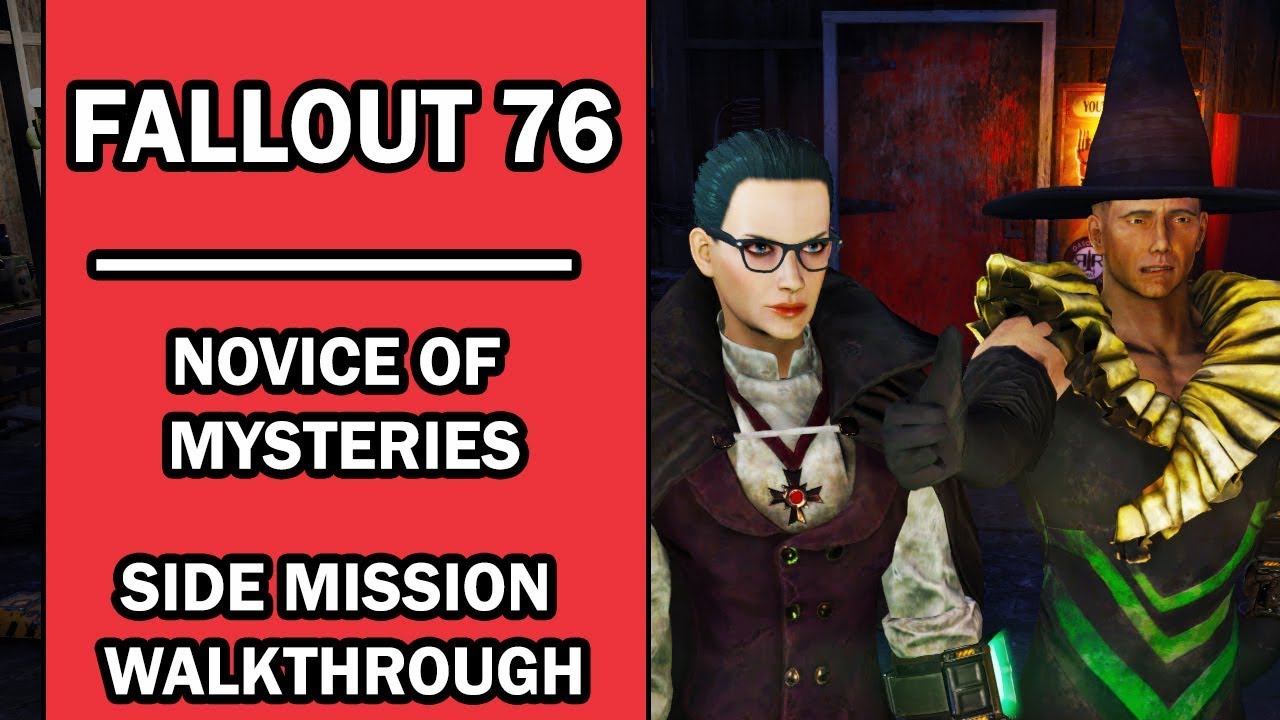 Fallout 76 Side Mission Walkthrough Initiate Of Mysteries Order Of Mysteries Quests Youtube