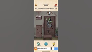 Nightmare Puzzles: The Unknown Level 12 Stop the zombie from breaking down the door#gaming #shorts