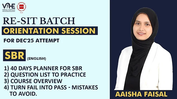 ACCA SBR E | 45 Days Plan | Q List to Practice | Mistakes to Avoid | Dec'25 Re-sit Orientation