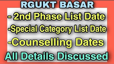 IIIT BASARA All doubts Cleared|Basara IIIT Results 2020|Basara IIIT Selection List 2020|IIIT BASARA