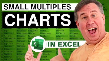 Excel - Create Many Small Charts Instead of 1 Cluttered Chart - Small Multiples - Episode 604