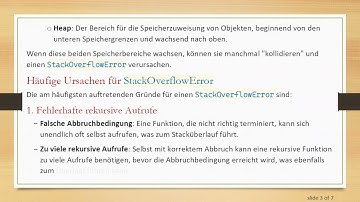 Verständnis von StackOverflowError: Ursachen und Lösungen