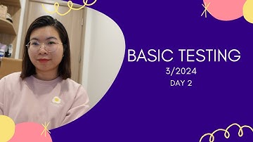 Basic testing course Day 2 (03/2024)
