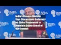 India's Finance Minister Teases Global Crypto Regulations Ahead of G20 India's Finance Minister Teases Global Crypto Regulations Ahead of G20