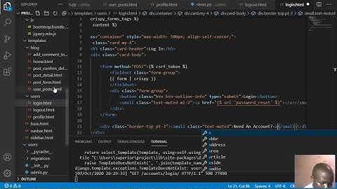 creating a web app using django and bootstrap 18