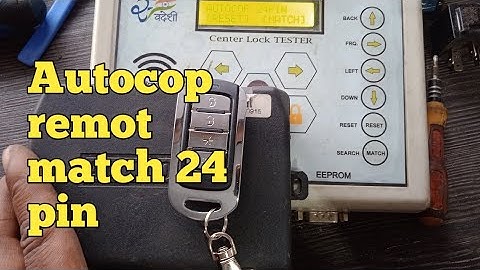 Autocop remot match 24 pin