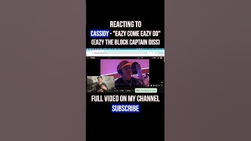 Cassidy - EAZY THE BLOCK CAPTAIN DISS TRACK! "Eazy Come Eazy Go" REACTION #shorts