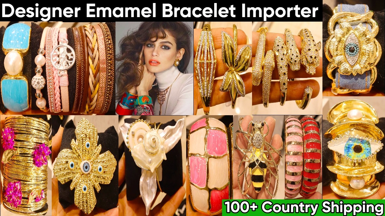 Premium Imported Luxury Enamel Jewellery & Bracelets Collection 2026 | High Quality Celebrity Jewels