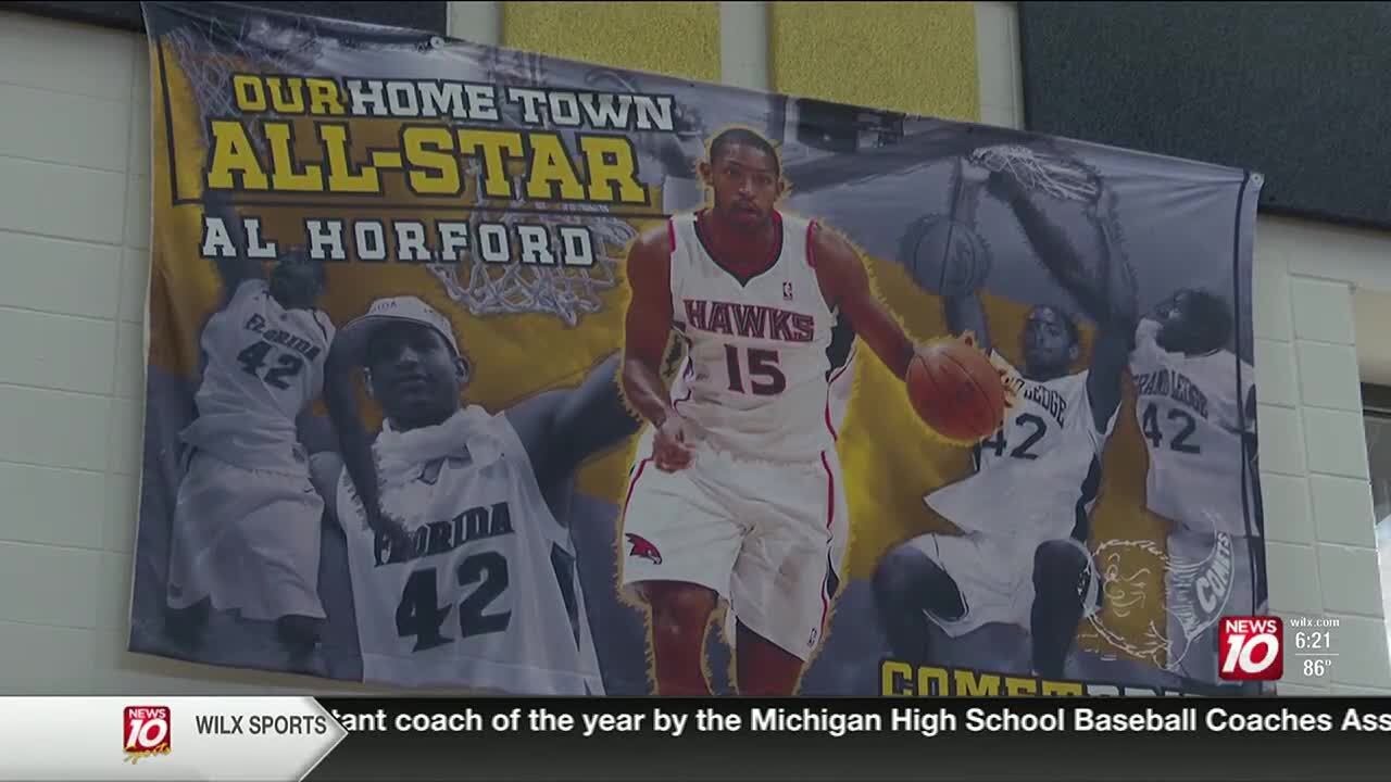 Al Horford's old High School coach at Grand Ledge gets emotional after