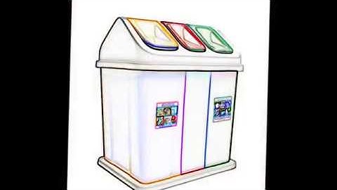 Trải nghiệm thùng rác thông minh 3 ngăn.