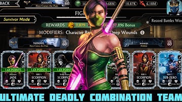 FW Survivor Mode elder Tower Battle Ultimate best diamond team Gameplay | MK Mobile