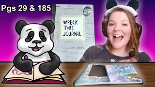 Wreck this Journal #2 | Pg 29 & 185: Scratch this Page, Scribble the Edges #wreckthisjournal