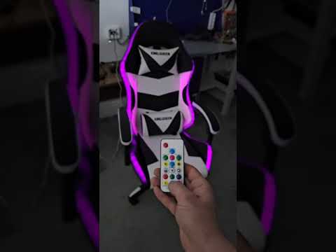 Кресло игровое с массажем , подсветкой и подножкой - YouTube
