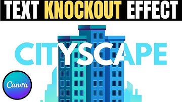 Canva knockout text | Creative Text Cutout Effect Tutorial