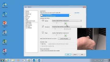 Training  Set up Lync 2013-  Set up your audio in Lync 2013-  Video 4 of 5