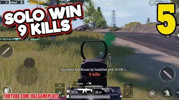 PUBG MOBILE - SOLO WIN 9 KILLS - Gameplay #5 (Android iOS)