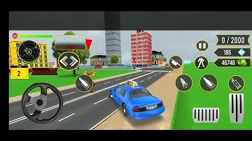 Flying Taxi Robot Transform 3D:Taxi Racing Mode-Android Gameplay
