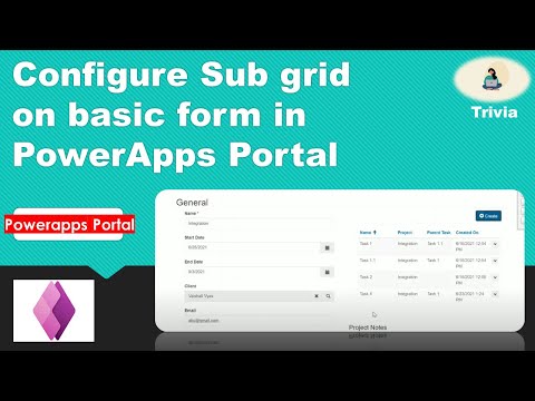 Configure Sub grid on basic form in PowerApps Portal