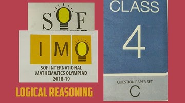 IMO 2018-19 class 5 question paper with answers/Previous year paper/Logical reasoning