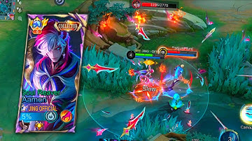 AAMON TUTORIAL!! AAMON BEST BUILD AND EMBLEM 2025 😈(must try) Mobile Legends 