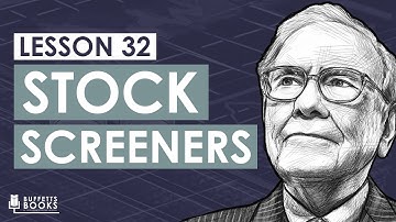 32. How to use a stock screener