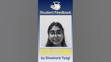 PSIR Optional Feedback by our student | PSIR by Shashank Tyagi #UPSC #IAS