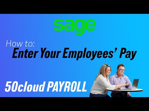 Sage 50 Payroll (UK) - Enter your employees' pay