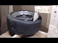 DIY ! タイヤビードブレーカー 太いタイヤも簡単に落ちます!