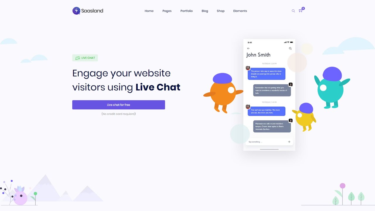 Free live chat no credit card