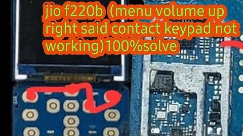 jio f220b menu volume up right said contact keypad jumper so