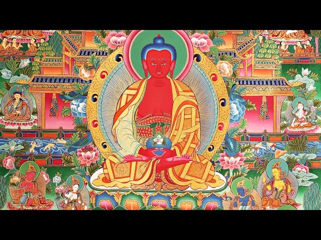 Buddha Amitabha. Dewachen (Sukhavati) Prayer for Rebirth in Pure Land class=