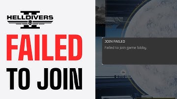 How To Fix Failed To Join Lobby Error in Helldivers 2 (2025)