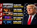 Trump Reacts to SHOCKING Incidents | Plane Crash, Bomb Car &amp; Shooting News