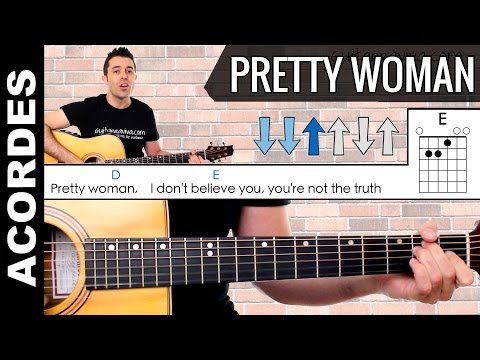 Pretty Woman como tocar con guitarra acordes chords guitar lesson