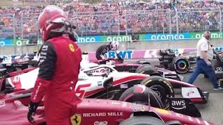 Charles Leclerc and Carlos Sainz looked defeated after the race in #HungarianGP